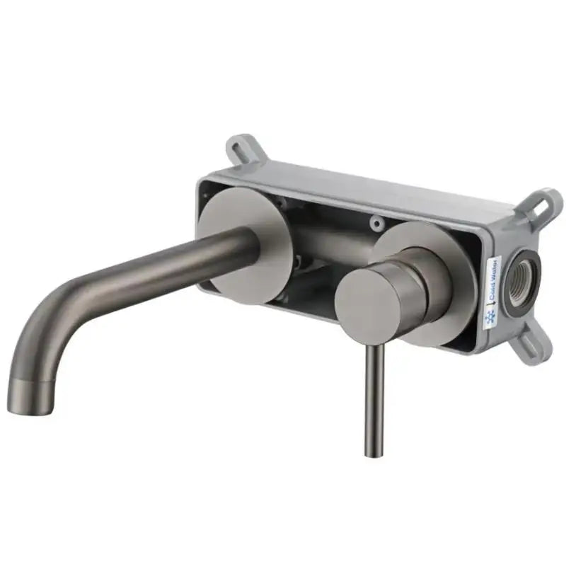 stainless steel Bathroom Faucet Mixer Sink Tap Wash Basin Matte Black gold Hot And Cold Water Wall Mount Spout Bath With Handle