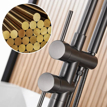 Brass Bathtub Faucet Freestanding Tub Filler Faucet Standing High Flow Shower Faucets  Wall/Floor Mount Bathtub Faucet