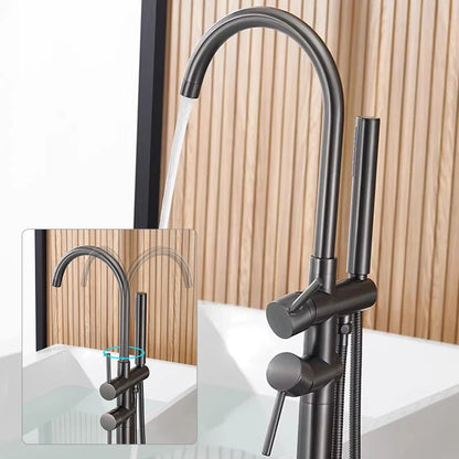 Brass Bathtub Faucet Freestanding Tub Filler Faucet Standing High Flow Shower Faucets  Wall/Floor Mount Bathtub Faucet