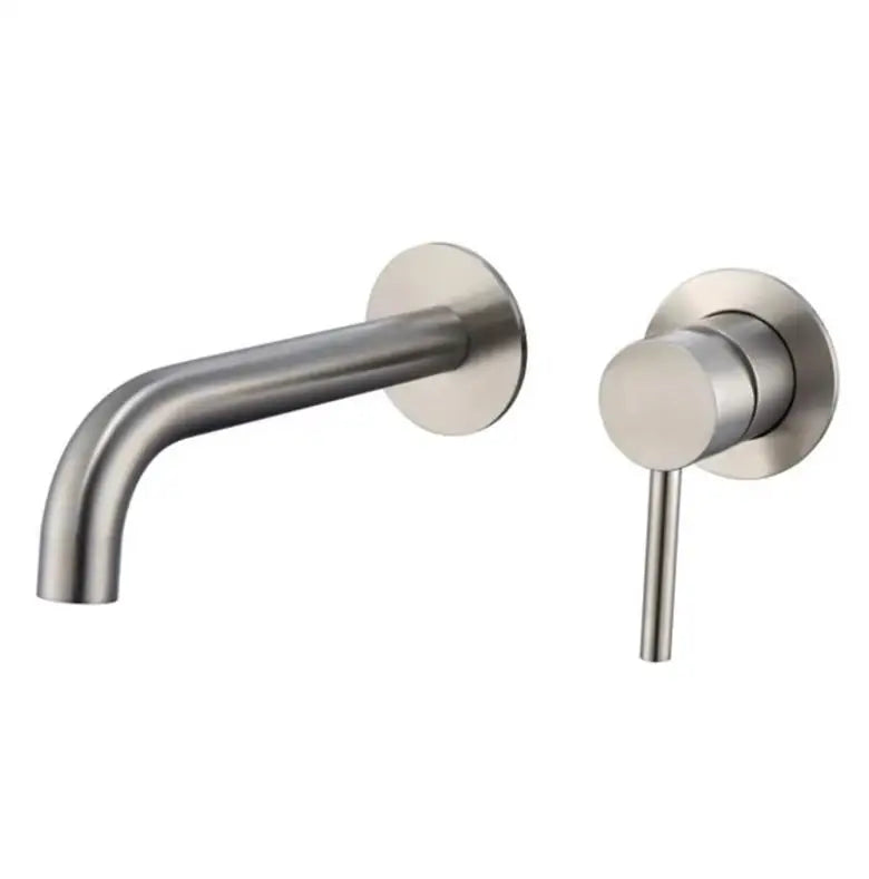 stainless steel Bathroom Faucet Mixer Sink Tap Wash Basin Matte Black gold Hot And Cold Water Wall Mount Spout Bath With Handle