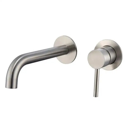 stainless steel Bathroom Faucet Mixer Sink Tap Wash Basin Matte Black gold Hot And Cold Water Wall Mount Spout Bath With Handle